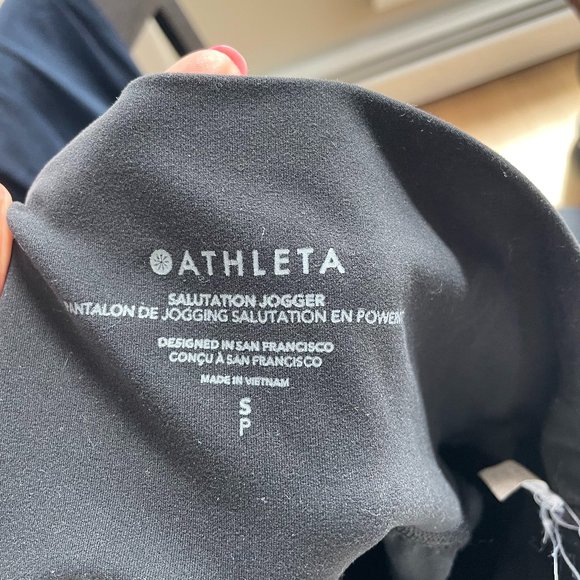 Athleta Salutation Black Joggers - Picture 2 of 3